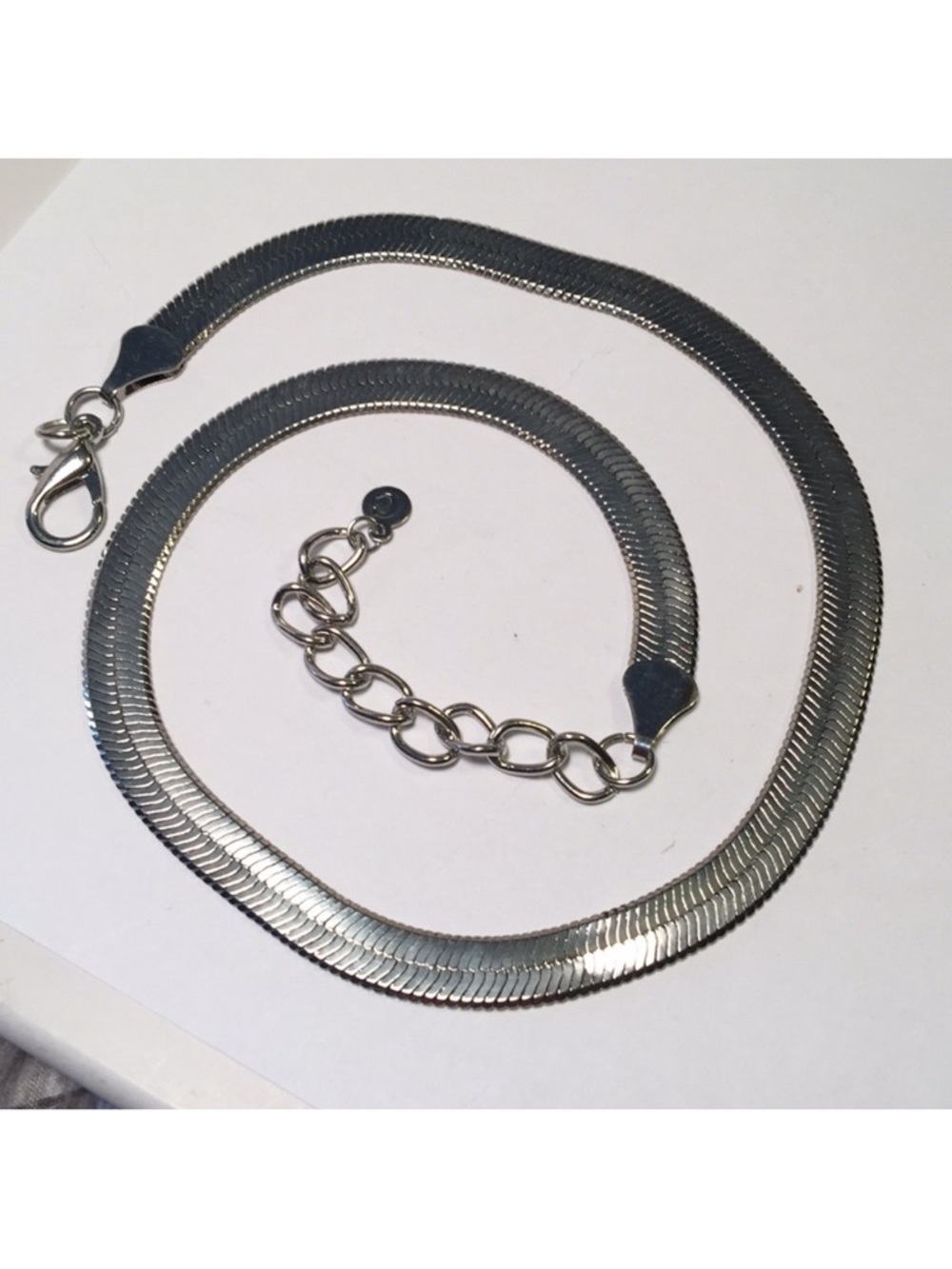 Signed “C” herringbone necklace